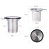 Tea Infuser, Extra Fine Mesh Tea Strainer with Silicone Lid,