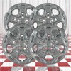 Brighter Design Set of 4 17" Push-on Chrome Hubcaps for
