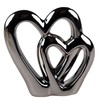SIL Interiors Silver Double Heart Ornament