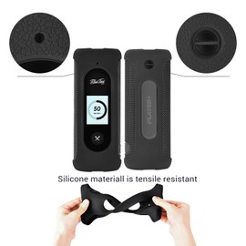Silicone Case Cover Suitable for Blue Tees Golf Player+ Case Portable Wireless GPS Speaker Subwoofer Resistant Drop Crash Mountaineering Hiking Outdoor Travel Carrying (Black)