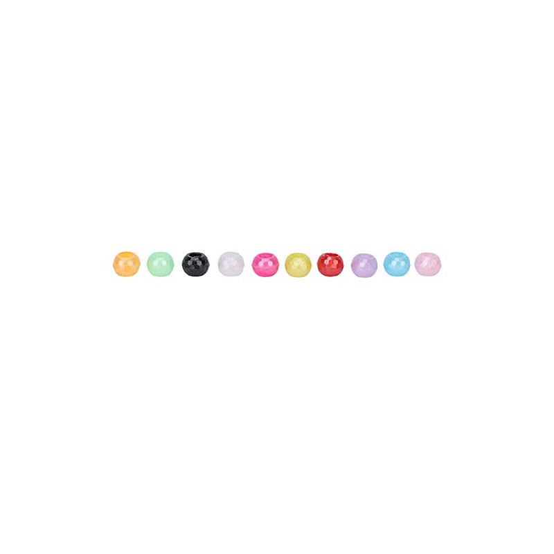 GOTOTOP Dreadlocks Hair Beads, 360 Piezas, Plástico, Resina, Colorful, DIY
