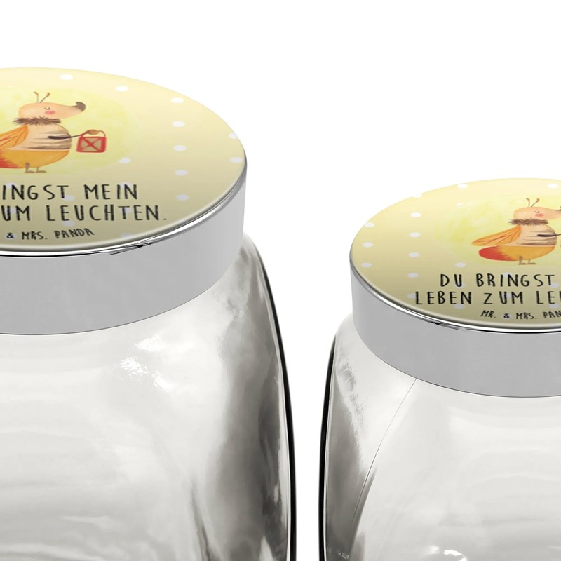 Mr. & Mrs. Panda Bonbonglas Glühwürmchen L 870ml - Geschenk,
