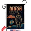 Breeze Decor First Men On Moon Burlap Garden Flag Pack