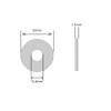 M6 (6mm x 50mm OD) Flat Penny Repair Washers A2