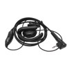 Walkie Talkie Headset Intercom 2 Way Radio Black Earphones Universal