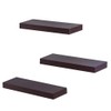 AHDECOR Floating Wall Mounted Shelves, Set of 3 Display Ledge