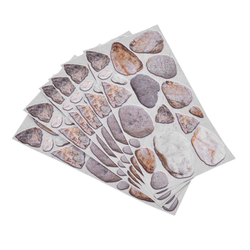 18PCS Tile Stickers Strong Reflection Water Oil Proofing Strong Layering