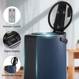 TaTalife Sauna Steamer, Portable Steam Generator, 3L Stainless Steel Steam Pot with Remote Control, Smart Touch Button, Spa Machine with Timer Display Mist Moisturizing for Body Detox