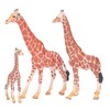 3pcs Giraffe Figurines Simulation Innovative Educational Giraffe Family Action Figure