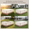 Rectangle Outdoor Table Cover Waterproof, 111" W x 74" D