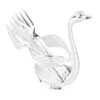 Coffee Spoon Holder Elegant Swan Shaped Alloy Mirror Polish Rich