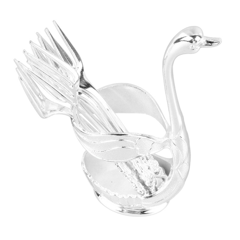 Coffee Spoon Holder Elegant Swan Shaped Alloy Mirror Polish Rich
