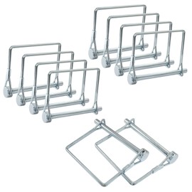LVADUHF 10 Pcs Square Trailer Coupler Pins 1/4" x 2-3/4", Square Shaft Locking Pin for Farm Trailers Wagons Lawn Hitches and Garden (Silver)