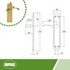 Amig - Door Handle Set with Plate | Beta Handle