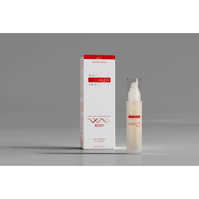 Natural Collagen Inventia Anti-Age Collagen Body Gel Improves Skin Complexion