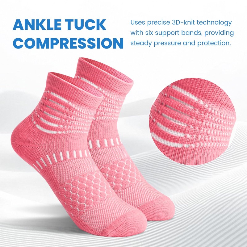 IRAMY Compression Socks for Women Men Cushioned Athletic Running Socks