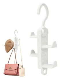 PAVIKE Wall Hanger, Hanging Bag Hanger, Rotating Hat Stand, Over the Door, Storage, Bag Hanger, Over the Door Hook, Hat Hanger, Clothes Hanger, Back Storage, Towel, Hat, Umbrella, Tie, Scarf, Bag,