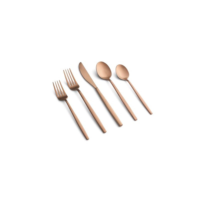 Cambridge 515820GZDS Kiki Copper Satin 20-Piece Flatware Set