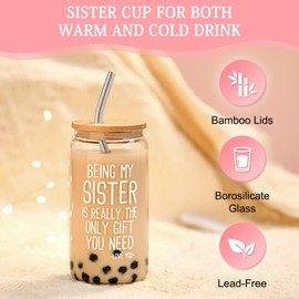 CHESACE Sisters Gifts from Sister Birthday Gifts for Sister Big Sister Gift Sister in Law Gifts Cool Birthday Gifts for Sister from Sisters Adult Happy Birthday Sister Gifts Funny Sister Gifts