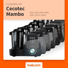 BAKUUM Blades for Mambo Models 7090/8090/8590/9090/9590/10070/10090/12090/12090 Havana. Accessories and Replacement Robot Kitchen, Made in Spain