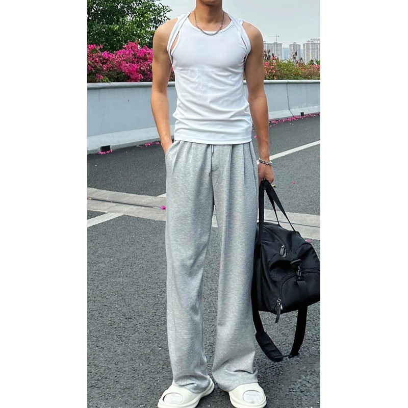 maytopia Men's Athletic Workout Sweatpants, Training Pants (US, Alpha, Large,