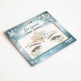 Face Jewels by Moon Glitter - Festival Face Body Gems, Crystal Make up Eye Glitter Stickers, Temporary Tattoo Jewels (Ice Queen)