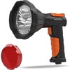 GOODSMANN 4000 Lumen LED Spotlight Outdoor Handheld Rechargeable with Red