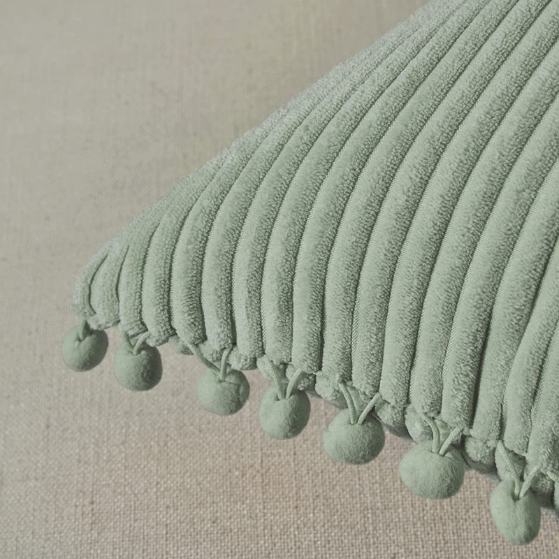 Fancy Homi 2 Pack Sage Green Lumbar Decorative Throw Pillow