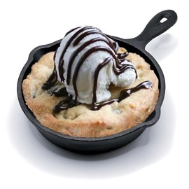 Sartén de Hierro Fundido con Mango, Cast-Iron Skillet, 4" (10 cm), Negro