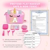 YOOLIFE Kids Girls Pretend Makeup - 9 Pcs Kids Makeup