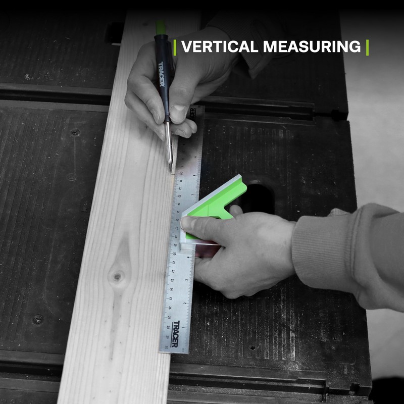 TRACER Combination Square 300mm (12 Inch). 45/90 degree Measuring Tool