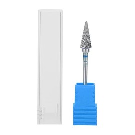 lyrlody Nail Drill, Professional Tapered Shape, Tungsten Steel Manicure Tip for Manicure, Pedicure, Gel Removal, Semi-Permanent Acrylic, Medium Grain Nail Art (Blue Label)