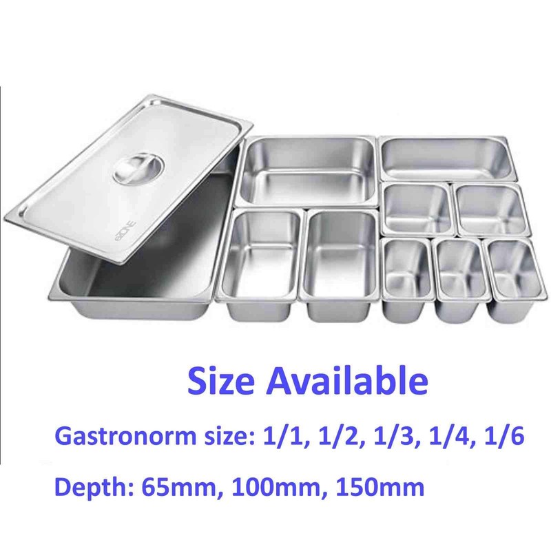 Gastronorm Pan, GN 1/2x150MM, S/S201