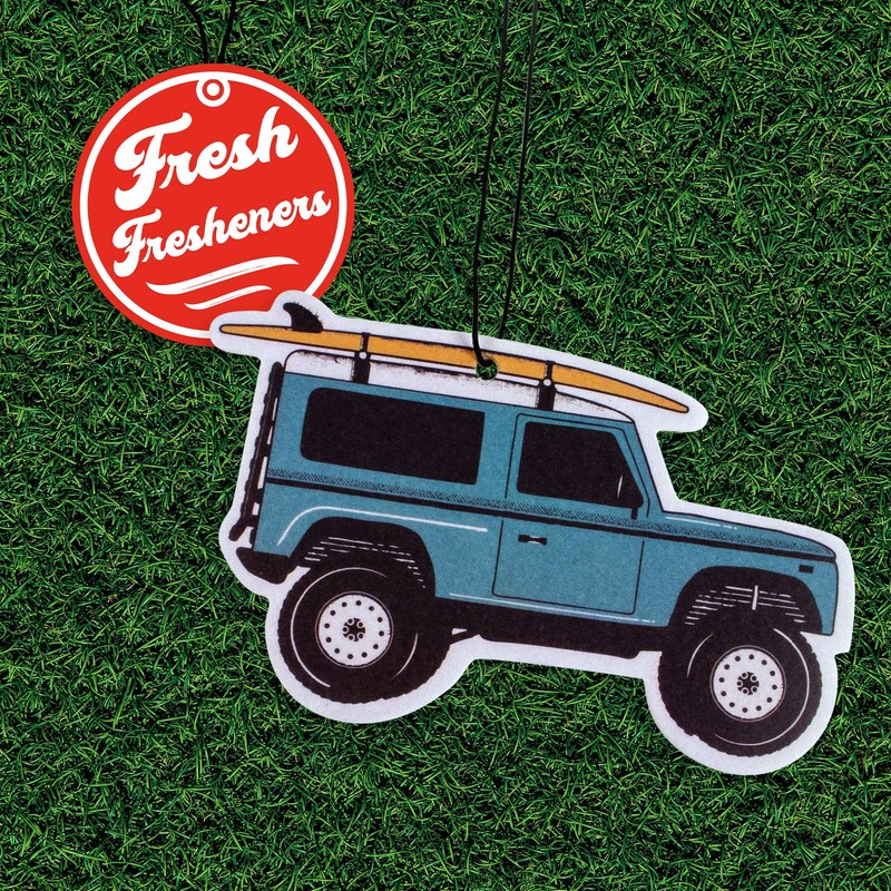 Defender and Bronco like design Car Air Freshener 6 Pack