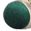 Sewing Pin Cushion Round Zinc Alloy Base Retro Style Pleuche