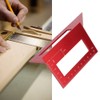 45/90 Degree Multifunctional Aluminum Alloy Angle Ruler Marking Gauge Woodworking
