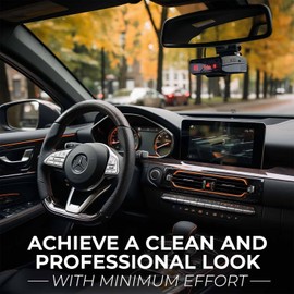 Radar Detector Hardwire Kit for Escort, Uniden R1 R3 R7, Beltronics Valentine One Radar Detector Power Cord | 12" Mirror Tap Wire with RJ11 Jack, Dual Size Pins and Inline Fuse Radar Kit