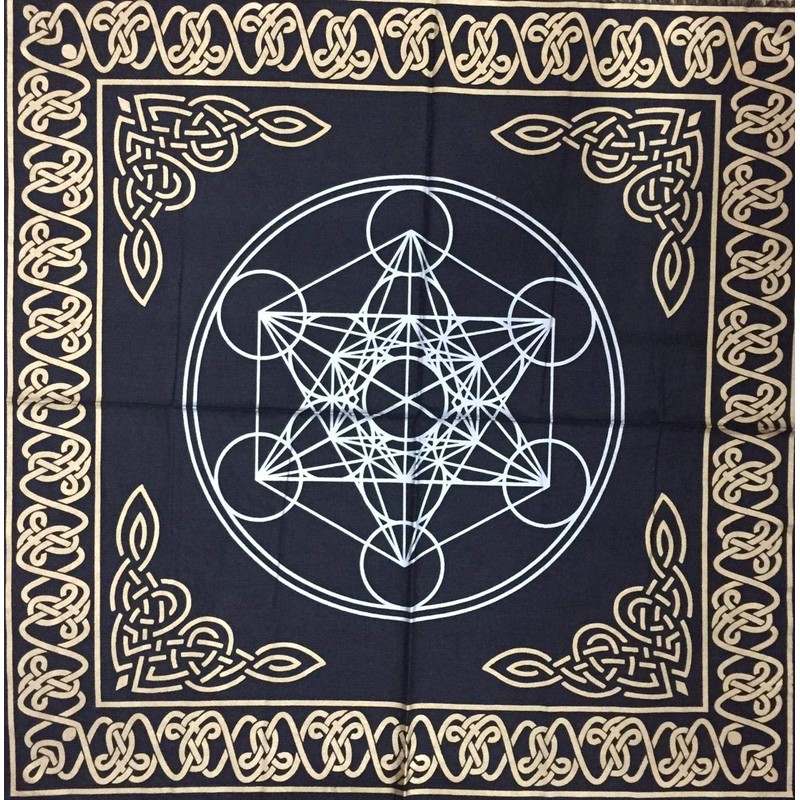 INDIAN CONSIGNERS Altar Cloth Hexagonal Metatron Witchcraft Alter Tarot Spread