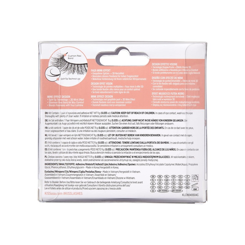 KISS Lash Couture Naked Drama Collection 1 Pair Organza Full