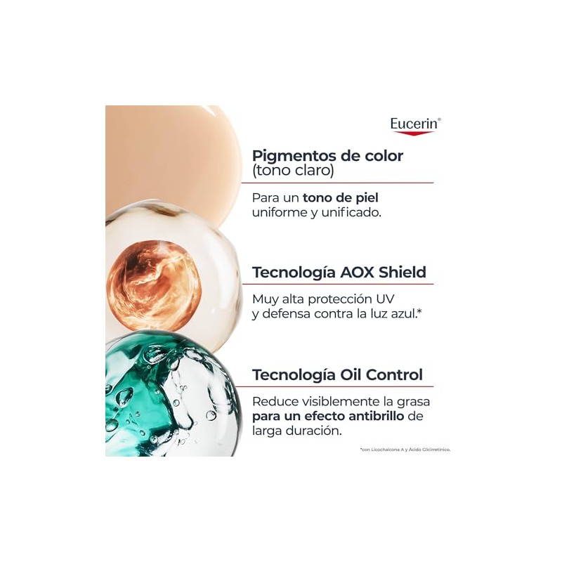 Eucerin Eucerin Sun Oil Control Fps 50+ Tono Claro 50Ml