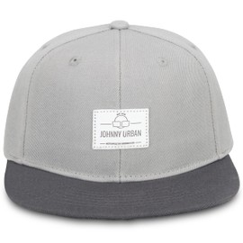Johnny Urban ''Dean" Cap for Men and Women, Baseball Cap, Stylish Snapback Caps, Adjustable Size, Flat - Grey/Anthracite, Einheitsgröße