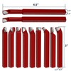11 Pc 5/16" Carbide Tip Tipped Cutter Tool,Metal Lathe Cutting