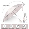 QWB TUMAAOTU Inverted Umbrella with Carabiner Handle, Wind Proof Umbrellas