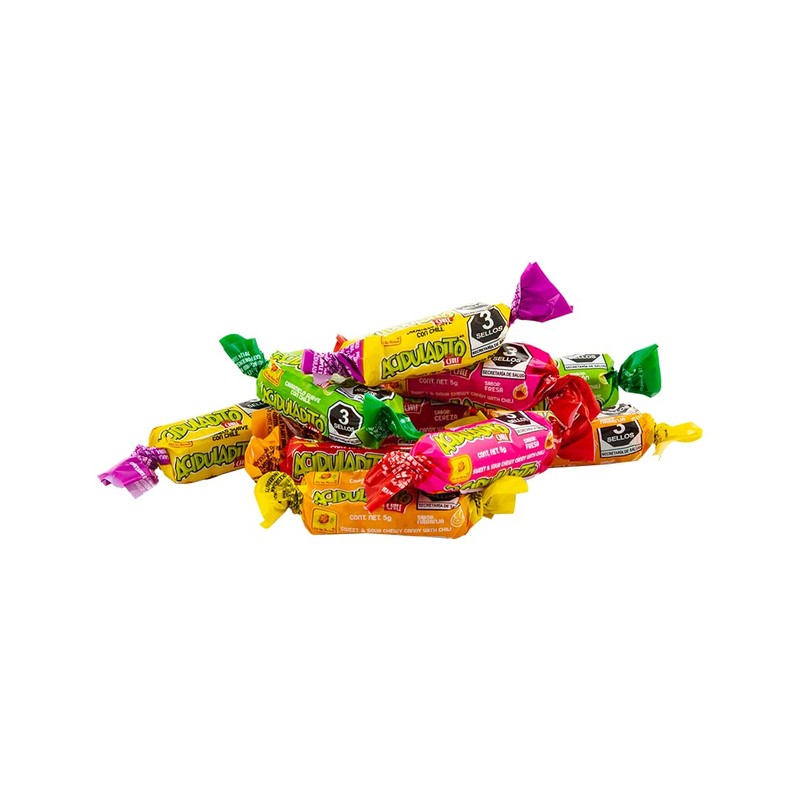 De La Rosa Caramelo Suave Aciduladito con Chile 100 piezas