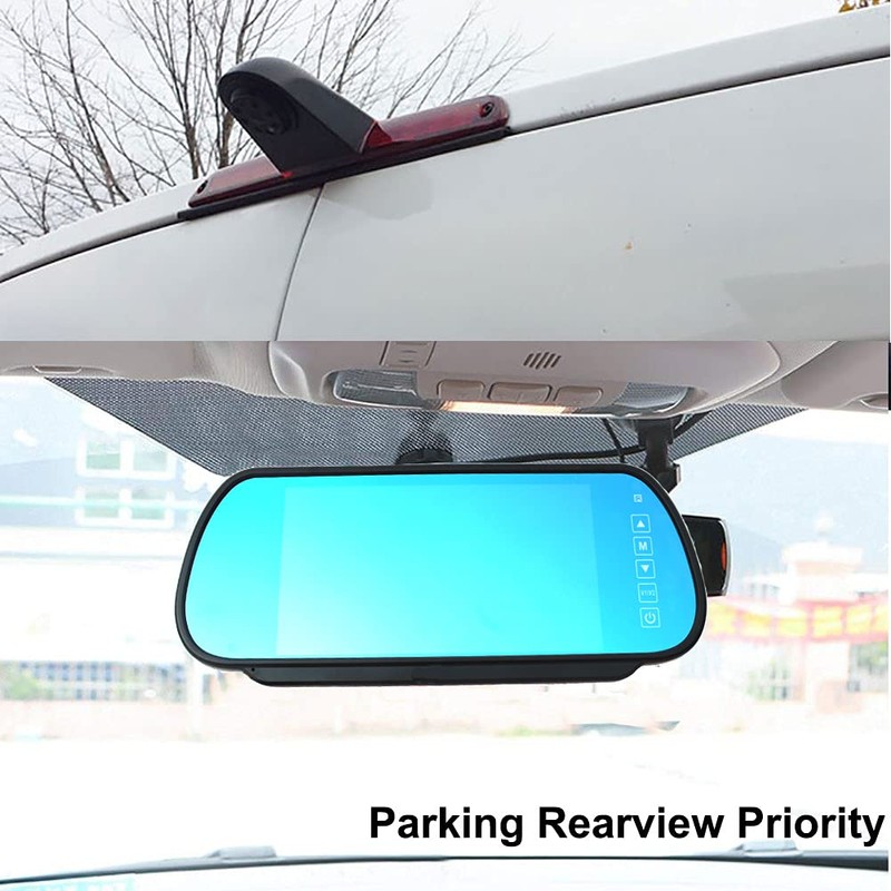 KNRAGHO Brake Light Backup Camera Compatible with Dodge Benz Sprinter