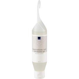 ABENA Conductive Ultrasound Gel | 250ml Clear Bottle with Hook | Fragrance-Free Ultra Sound Gel for Ultrasound Machines, Fetal Doppler, Baby Scanning, and Handheld Ultrasound Therapy Devices.