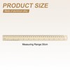 sourcing map 2pcs Metal Straight Ruler 30cm Metric SAE Aluminum