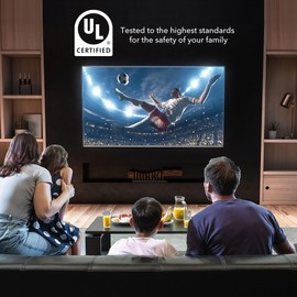 Mount-It! UL Certified Heavy Duty Full Motion TV Wall Mount for Most 37-80 Inch Flat Screen TVs, Wall Mount Bracket Max VESA 600x400, Holds up to 110lb, Full Motion TV Mount 55 inch, 65 inch, 80 inch