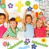 CY2SIDE 106pcs Blooming for Jesus Summer Flowers and Cross Cutouts