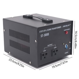 3000 Watt 110 to 220 Electrical Power Voltage Converter Transformer Step Up and Down 220v to 110v 3000VA Power Converter Voltage Transformer for Refrigerators Computers Industrial Use